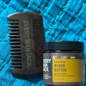 5-4.  Every Man Jack Beard Butter and Comb Set - Sandalwood